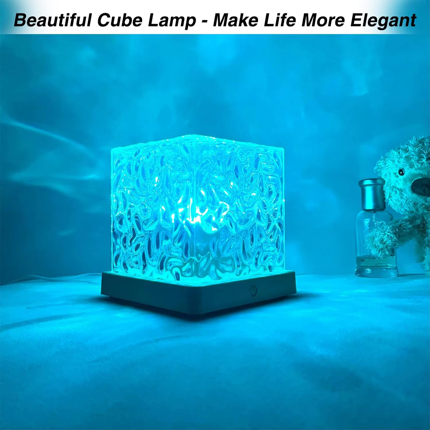 Transform Your Space with the Ocean Lamp Water Light Projector - Create Stunning Aurora and Wave Effects in Your Bedroom