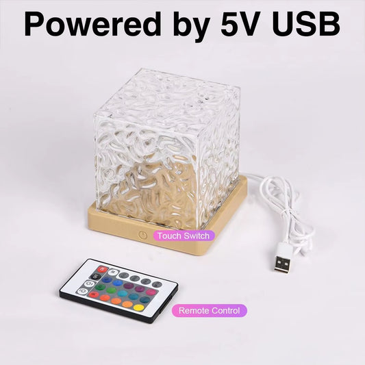 Transform Your Space with the Ocean Lamp Water Light Projector - Create Stunning Aurora and Wave Effects in Your Bedroom