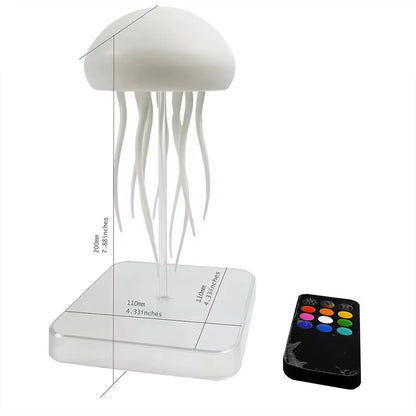 Enchanting LED Jellyfish Lamp with 9 Graceful Tentacles - Dual Lighting Modes & Remote Control for a Mesmerizing Ambiance
