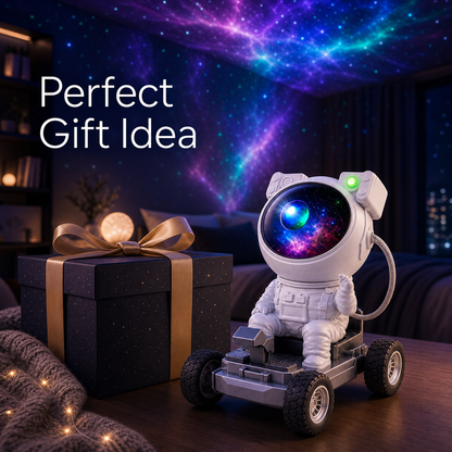 OrbitGlow Astronaut Galaxy Projector – Bluetooth Star Projector for Dreamy Nights and Epic Gaming Adventures