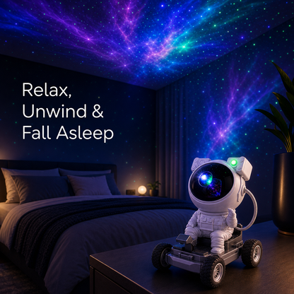 OrbitGlow Astronaut Galaxy Projector – Bluetooth Star Projector for Dreamy Nights and Epic Gaming Adventures