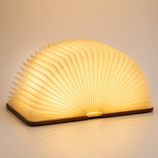 3D LED Folding Book Lamp – USB Rechargeable RGB Night Light