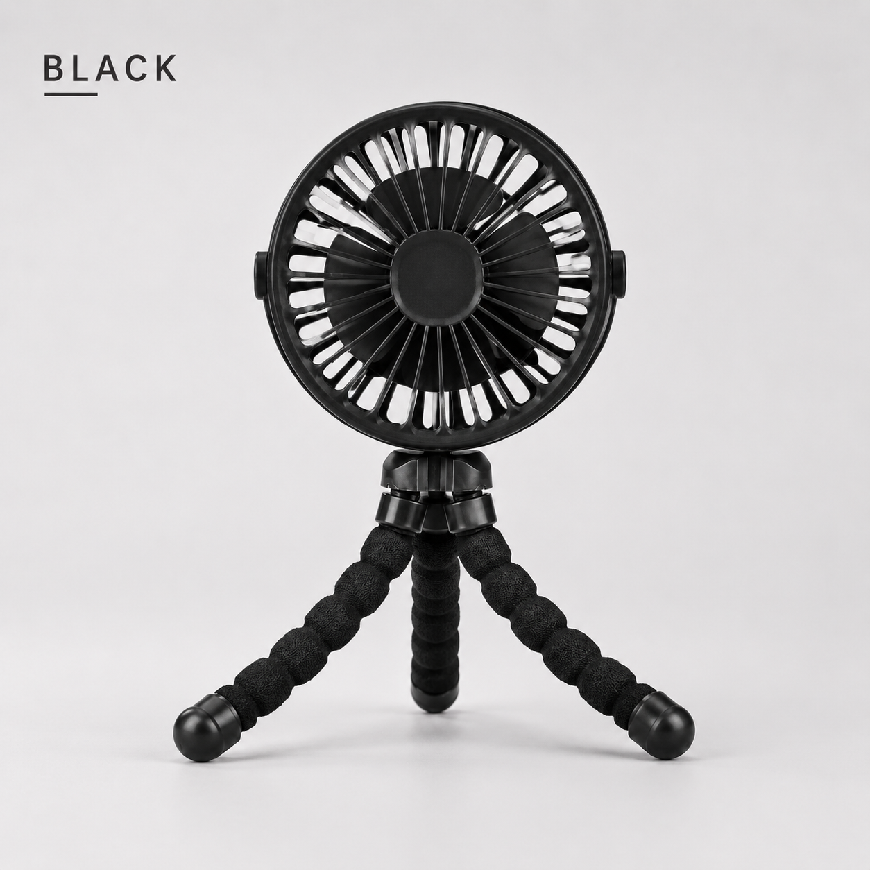 Stay Cool Anywhere with the GlowCo FlexiBreeze™ USB Rechargeable Octopus Mini Fan – Perfect for Strollers, Desks, and Travel
