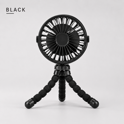 Stay Cool Anywhere with the GlowCo FlexiBreeze™ USB Rechargeable Octopus Mini Fan – Perfect for Strollers, Desks, and Travel
