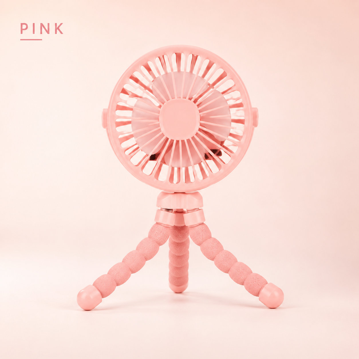 Stay Cool Anywhere with the GlowCo FlexiBreeze™ USB Rechargeable Octopus Mini Fan – Perfect for Strollers, Desks, and Travel
