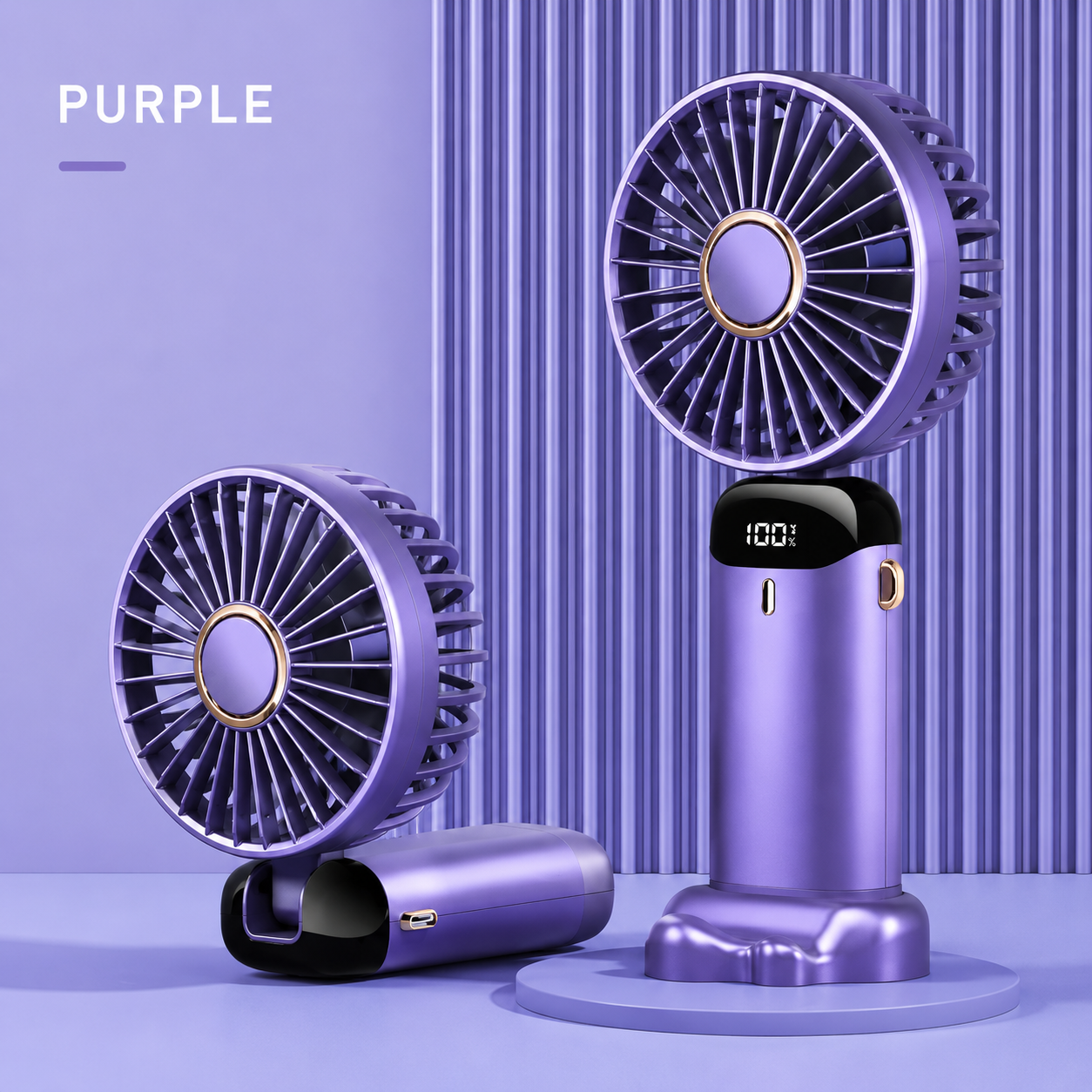 Experience Ultimate Comfort with Our Portable Handheld Personal Rechargeable Fan - 90° Adjustable, 5 Speed Wind, and Mini Aromatherapy for Home, Office, and Travel