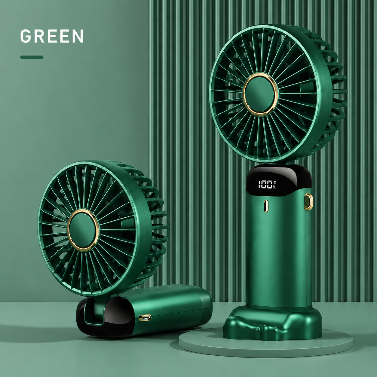Experience Ultimate Comfort with Our Portable Handheld Personal Rechargeable Fan - 90° Adjustable, 5 Speed Wind, and Mini Aromatherapy for Home, Office, and Travel