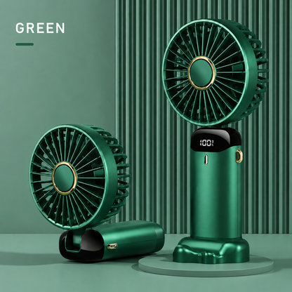 Experience Ultimate Comfort with Our Portable Handheld Personal Rechargeable Fan - 90° Adjustable, 5 Speed Wind, and Mini Aromatherapy for Home, Office, and Travel