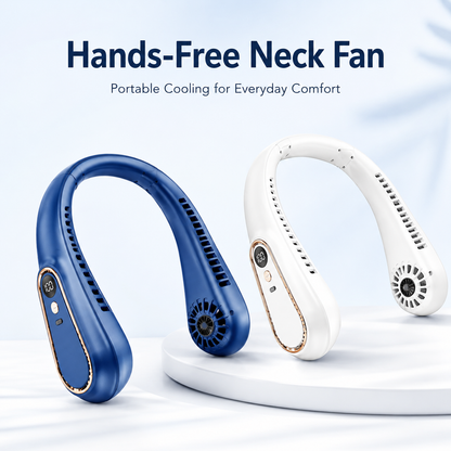 Experience Ultimate Comfort with Our Hands-Free Bladeless Neck Hanging Fan - Perfect for Outdoor Adventures!