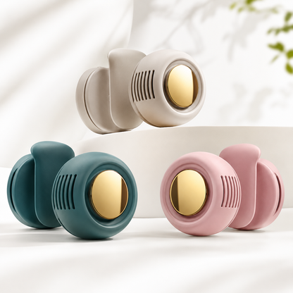 GlowBreeze Clip-On Waist Fan – Rechargeable 3-Speed Bladeless Cooling Fan