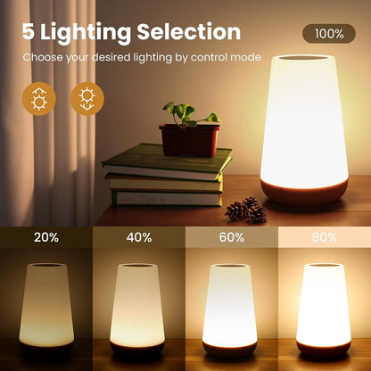 Transform Your Space with the 13-Color RGB Touch Control Night Light - Dimmable, USB Rechargeable, and Perfect for Any Room